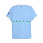 Camisolas de futebol Manchester City Equipamento Principal 2025/26 Manga Curta